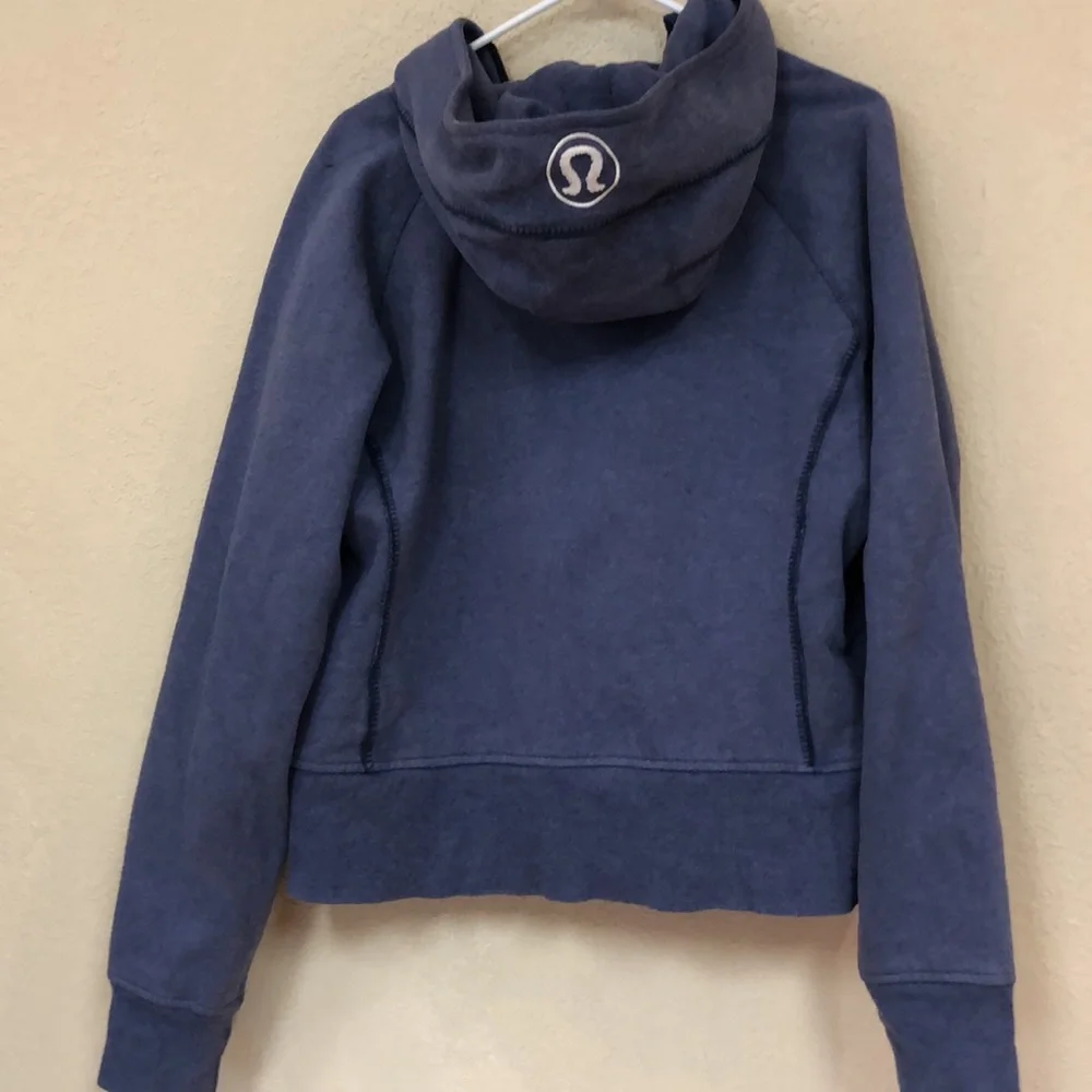lululemon athletica Navy Zip-Up Hooded Sweatshirt